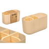 BAMBOO PLASTIC ORGANIZER 5 HOLES BEIGE