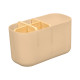 BAMBOO PLASTIC ORGANIZER 5 HOLES BEIGE