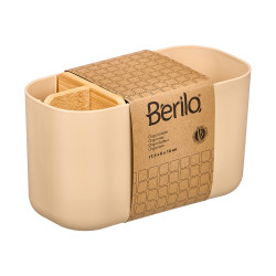 ORGANIZER PLASTICA BAMBU 5 FORI BEIGE