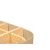 ORGANIZER PLASTICA BAMBU 5 FORI BEIGE
