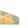 ORGANIZADOR PLASTICO BAMBU 5 FUROS VERDE