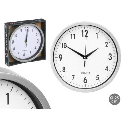 RELOJ REDONDO GRIS