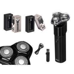 BARBEADOR 3 CABECAS FORMA PRETA 500MAH USB