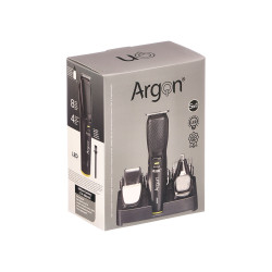 SET CORTA-CABELO 12 ACC SUPORTE PRETO 600MAH USB T