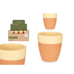 BICCHIERE TERRACOTTA 330ML GIALLO