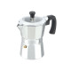 CAFETIERE 3 TASSES ALUMINIUM EMBOUT TRANSPARENT. V