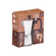 6-CUP ALUMINIUM COFFE MAKER WITH TRANSPARENT TIP