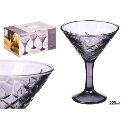 COPA TROQUELADA MARTINI 220ML HUMO