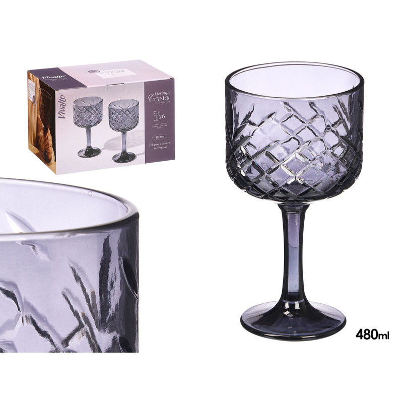 COPA TROQUELADA 480ML HUMO