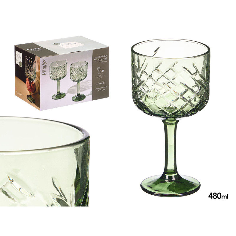 COUPE DÉCOUPÉE 480ML VERT