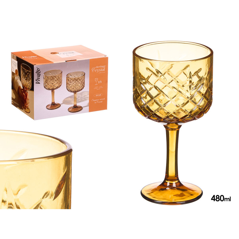 COUPE DÉCOUPÉE 480ML AMBRE