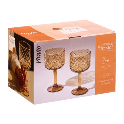 CALICE FUSTELLATO 480ML AMBRA