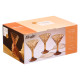 COPO MARTINI 220ML AMBAR CORTADO