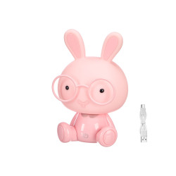 CHILDREN NIGHT LIGHT RABBIT ASRT 3 COLOR