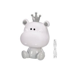 LUZ NOCTURNA INFANTIL HIPOPOTAMO SORT 3 COR