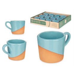 TAZZA CAFFE TERRACOTTA 80ML MANICO TURCHESE