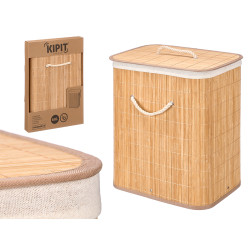 PONGOTODO BAMBU RECTANGULAR TELA NATURAL 60L