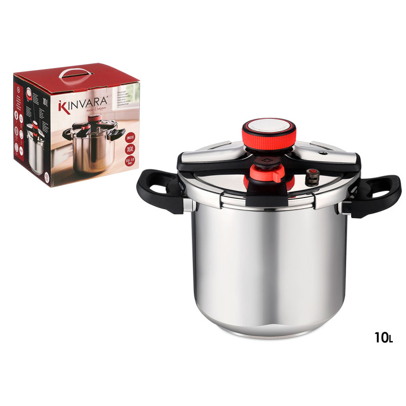 PENTOLA A PRESSIONE DA 10 L CON RUOTA IN SILICONE