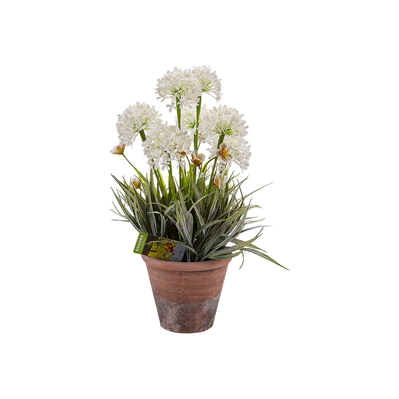 FLOR ARTIFICIAL CAULES VASO CIMENTO SORT