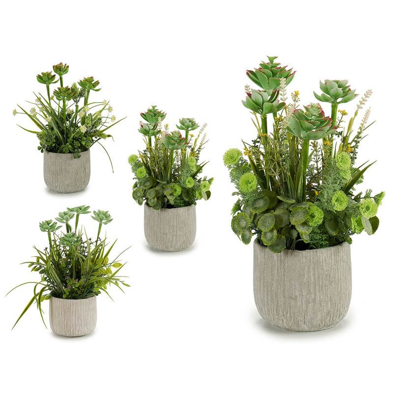ARTIFIC PLANT STEM CONCRETE FLOWERPOT S3