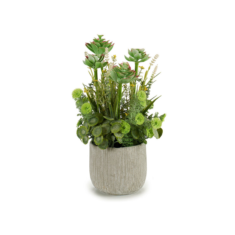 PIANTA ARTIFIC GAMBI VASO CEMENTO A3