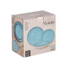 VAJILLA PORCELANA 12 PZS AZUL