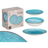 VAISSELLE PORCELAINE 12 PCS BLEU
