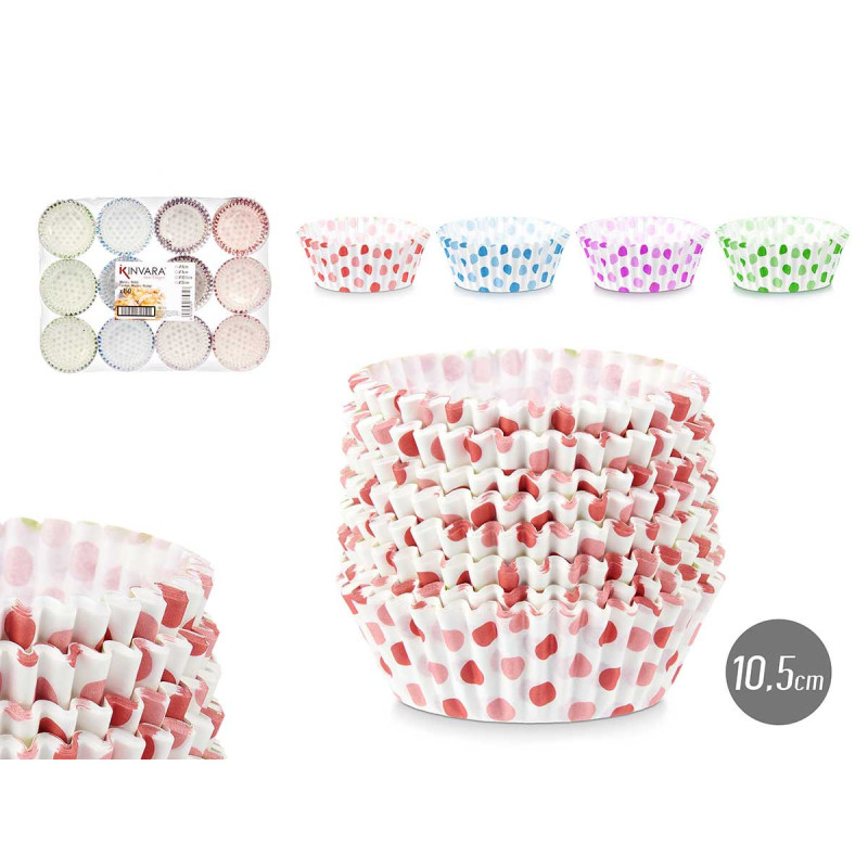 SET 150 MOLDES PAPEL PUNTOS 10,5CM SURT 4
