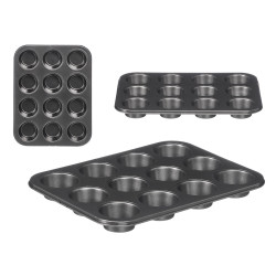 GREY RECTANGULAR 12CUP MUFFIN PAN