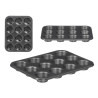 GREY RECTANGULAR 12CUP MUFFIN PAN