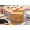 SALIÈRE BAMBOU AVEC COUVERCLE BAMBOU 14CM