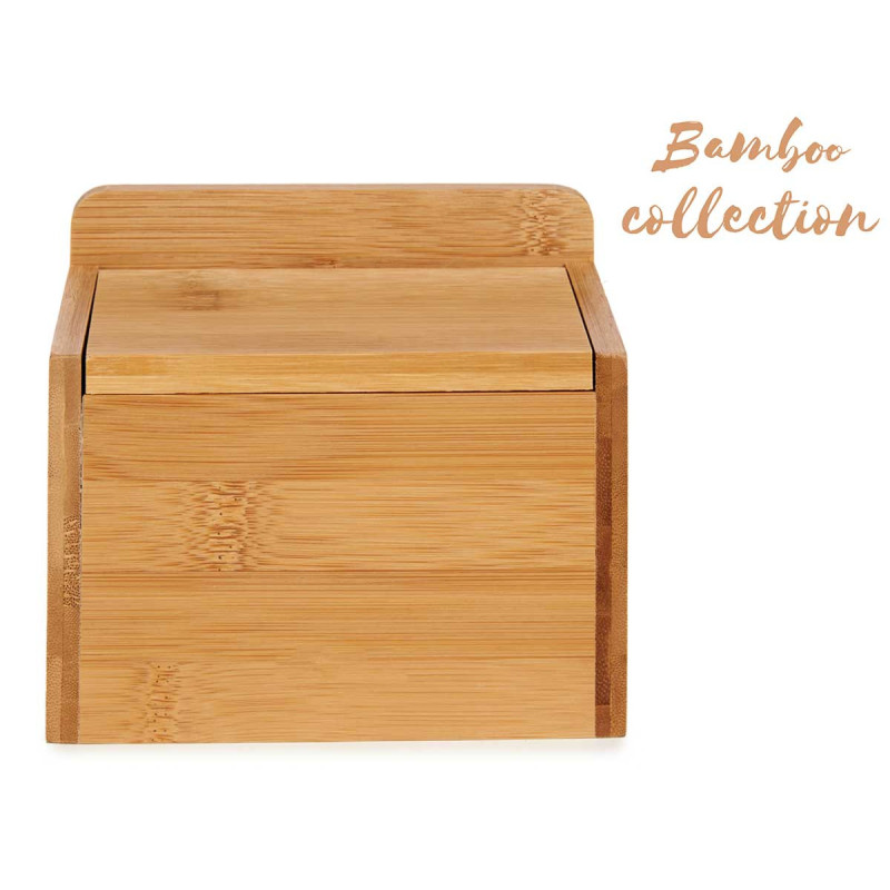 SALIÈRE BAMBOU AVEC COUVERCLE BAMBOU 14CM