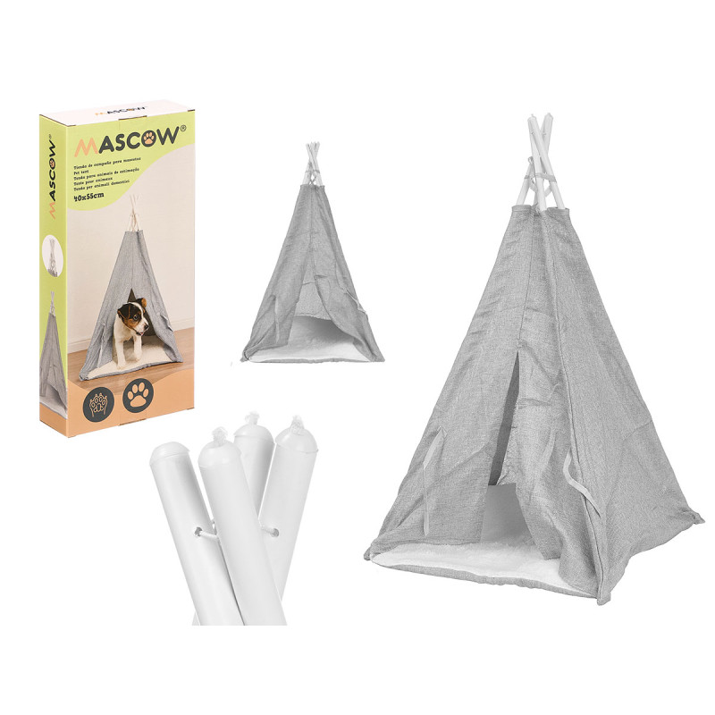 TENDA ANIMALI DOMESTICI GRIGIO CHIARO