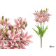 ASTA 5 RAMI 20 FIORI 55CM ROSA INVECCHIATO