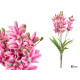 VARA 5 RAMOS 20 FLORES 55CM LILAS