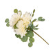 BOUQUET 5 FLEURS OUVERTES BLANCHES 36CM