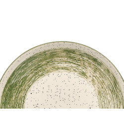 DINNER PLATE GREEN BRUSHED FINISH 26CM