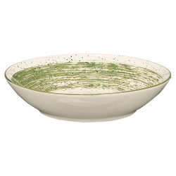 PIATTO FONDO PATINATO VERDE 20,5CM