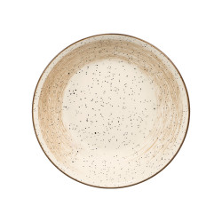 ASSIETTE CREUSE PATINÉE MARRON 20,5CM