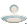 DINNER PLATE BLUE BRUSHED FINISH 26CM