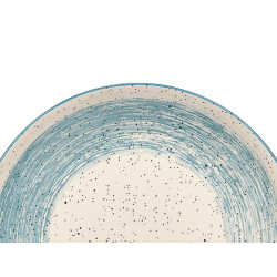 DINNER PLATE BLUE BRUSHED FINISH 26CM