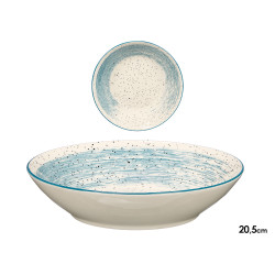 PIATTO FONDO PATINATO BLU 20,5CM