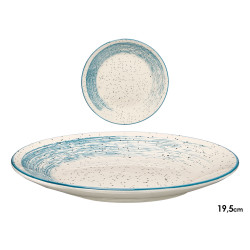 SIDE PLATE BLUE BRUSHED FINISH 19,5CM