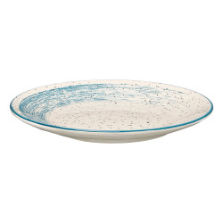 PLATO POSTRE PATINADO AZUL 19,5CM