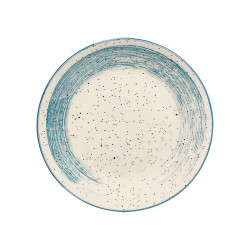 PLATO POSTRE PATINADO AZUL 19,5CM