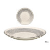 DINNER PLATE GRAY BRUSHED FINISH 26CM