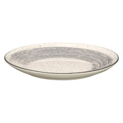 DINNER PLATE GRAY BRUSHED FINISH 26CM