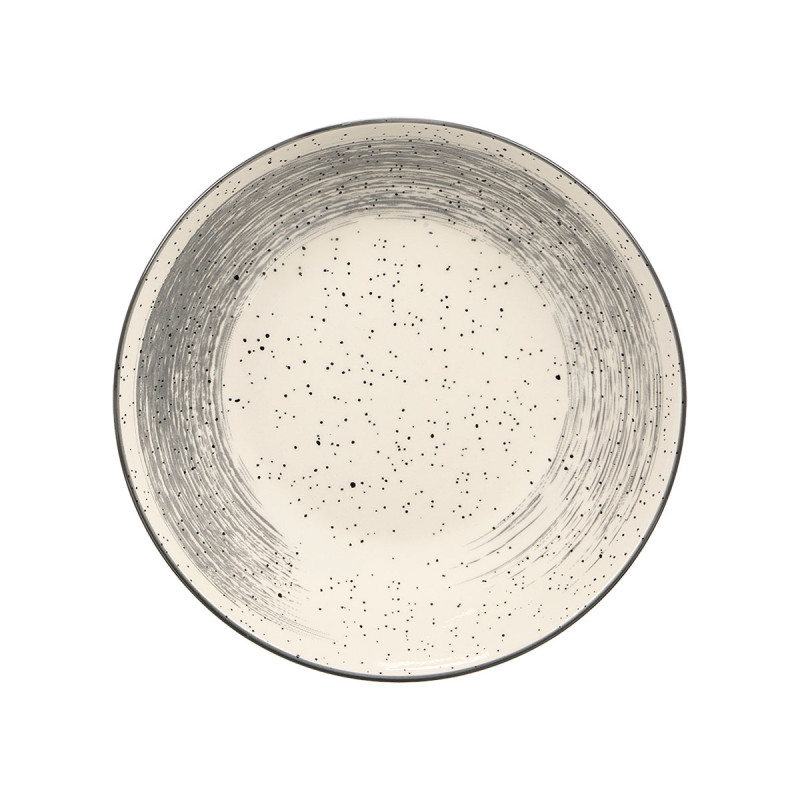 SOUP PLATE GRAY BRUSHED FINISH 20,5CM