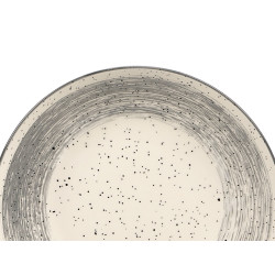 ASSIETTE CREUSE PATINÉE GRIS 20,5CM