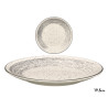 PLATO POSTRE PATINADO GRIS 19,5CM